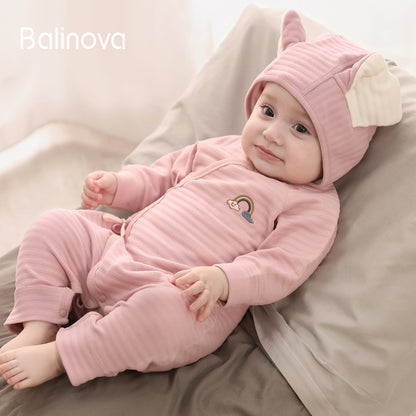Balinova Thermal Baby Kimono Romper - Warm, Soft & Cozy Winter Essential