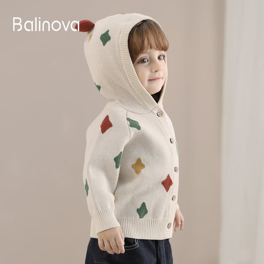 Balinova Cozy Cotton Baby Hooded Jacket - Star Collection - Balinova