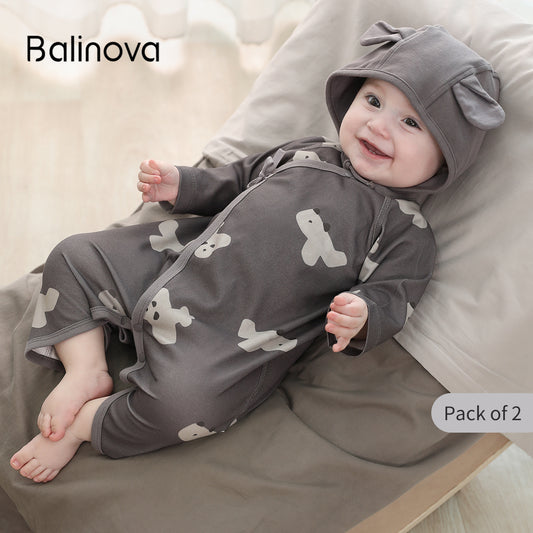 Balinova Newborn Kimono Onesie - Soft & Safe Everyday Romper