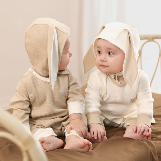 Balinova Cloud Cotton Bunny Romper & Hat Set - Newborn Essential