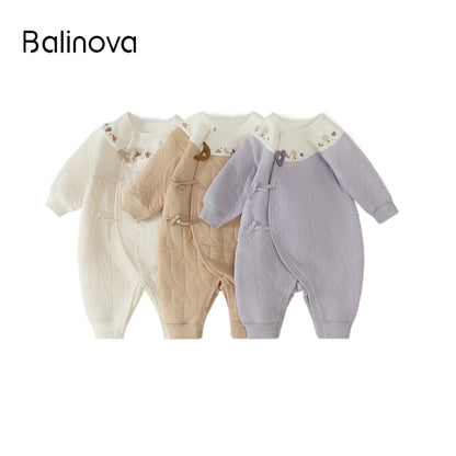 Balinova Baby Air Cotton Kimono Romper | 7A Antibacterial Lightweight Thermal Onesie