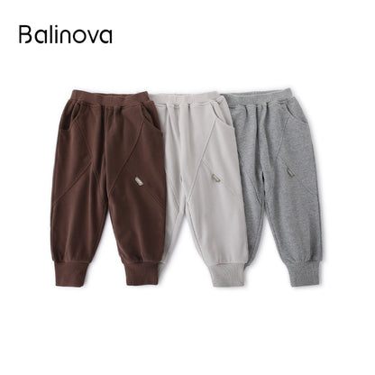 Balinova Baby Milk-Soft Jogger Pants | Elastic Waist Toddler Play Trousers