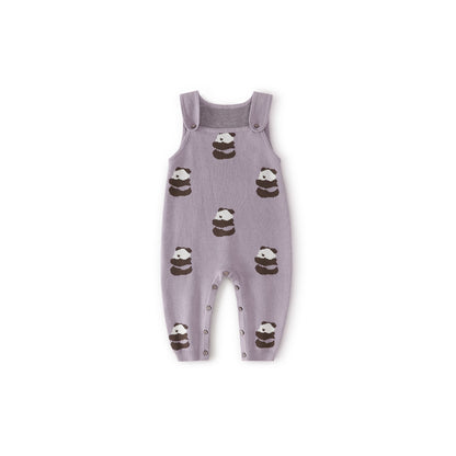 Balinova Cozy Cotton Baby Overalls - Panda Collection - Balinova