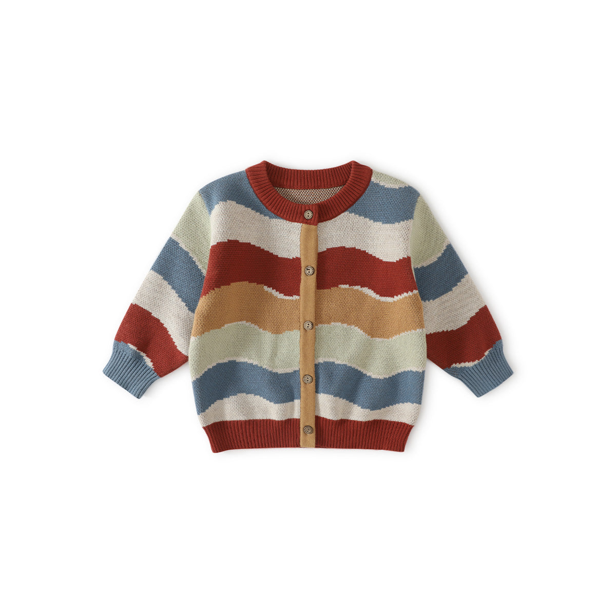Balinova Cozy Cotton Baby Cardigan - Retro Stripe Collection - Balinova