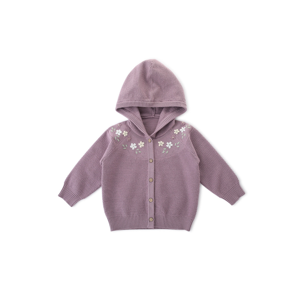 Balinova Cozy Cotton Baby Cardigan - Floral Hooded Collection - Balinova