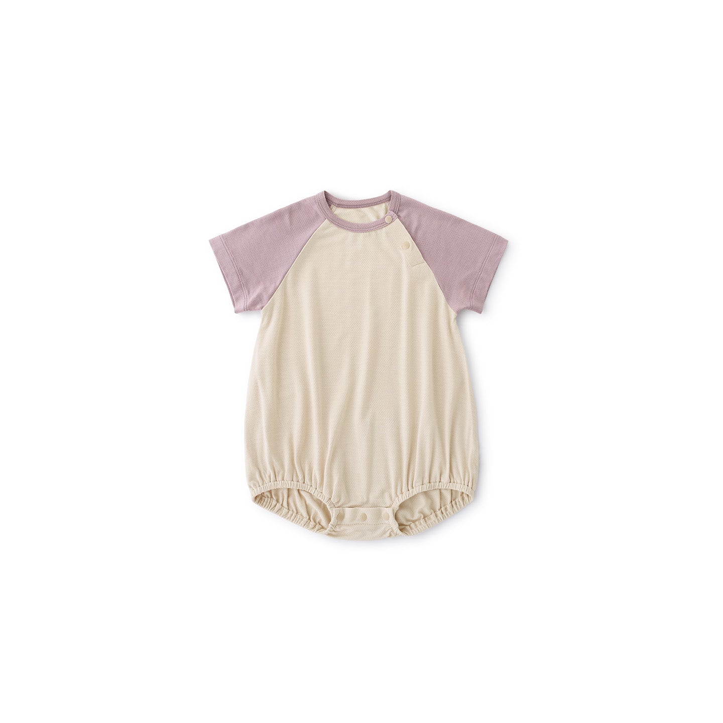 Balinova Baby Silk Blend Short Sleeve Rompers Raglan Sleeve Breathable Bodysuits for Infants