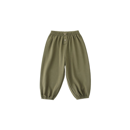Balinova Toddler Silk Blend Tencel Modal Jogger Pants Breathable Loose Fit Pants for Boys and Girls