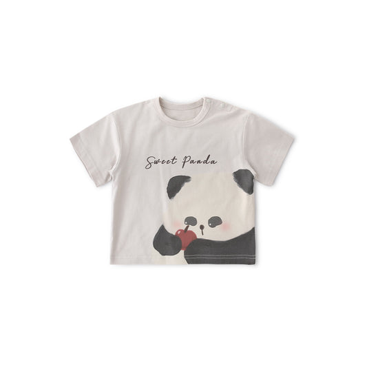 Balinova Baby Cotton Short Sleeve T-Shirt, Breathable Air Cotton Cartoon Print Tee for Toddlers