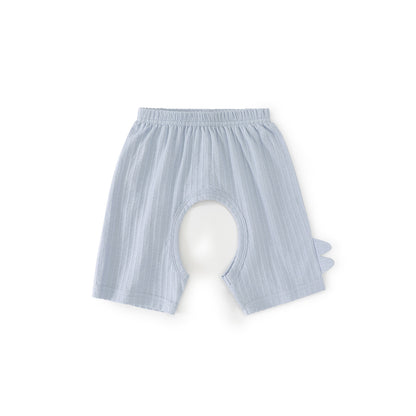 Balinova Baby Open Crotch Cotton Shorts, Breathable Casual Pants for Toddlers