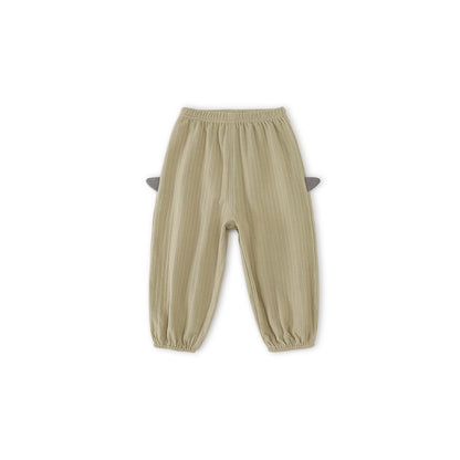 Balinova Baby mosquito-proof pants summer casual pants children's pants boys' pure cotton summer clothes girls' long pants baby open-crotch pants