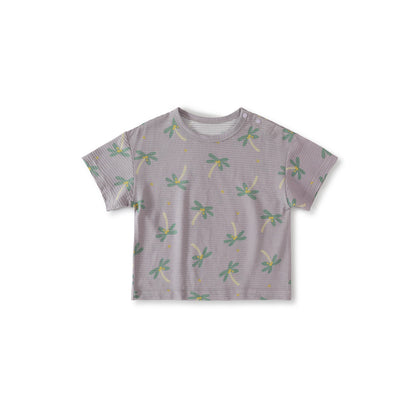 Balinova Baby Tencel Modal Short Sleeve T-Shirt, Soft Breathable Printed Top for Toddlers