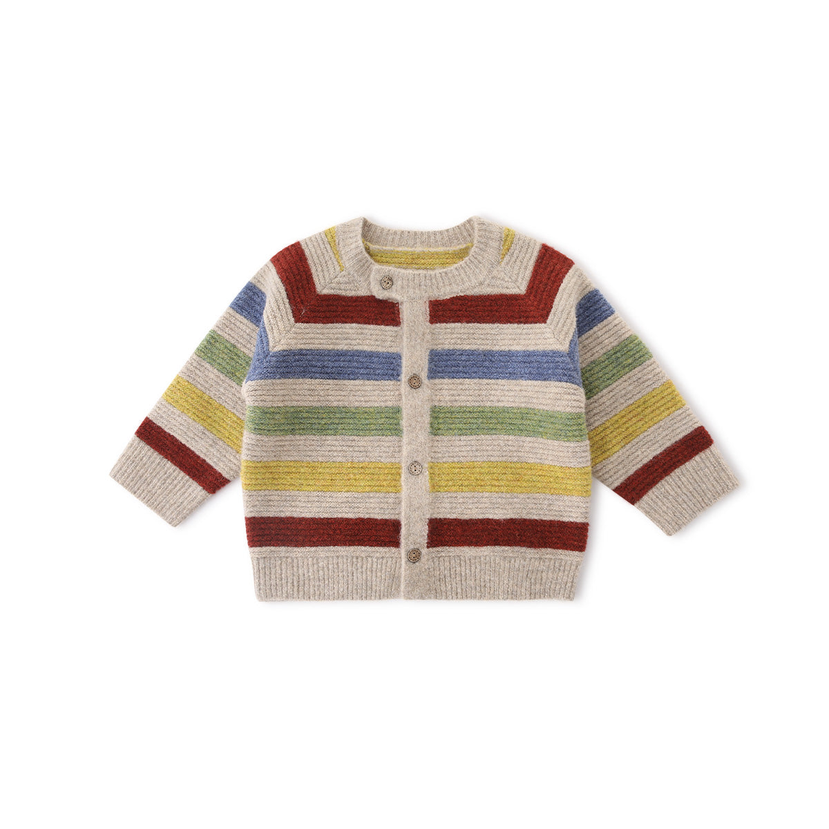 Balinova Cozy Baby Cardigan - Rainbow Striped Collection - Balinova