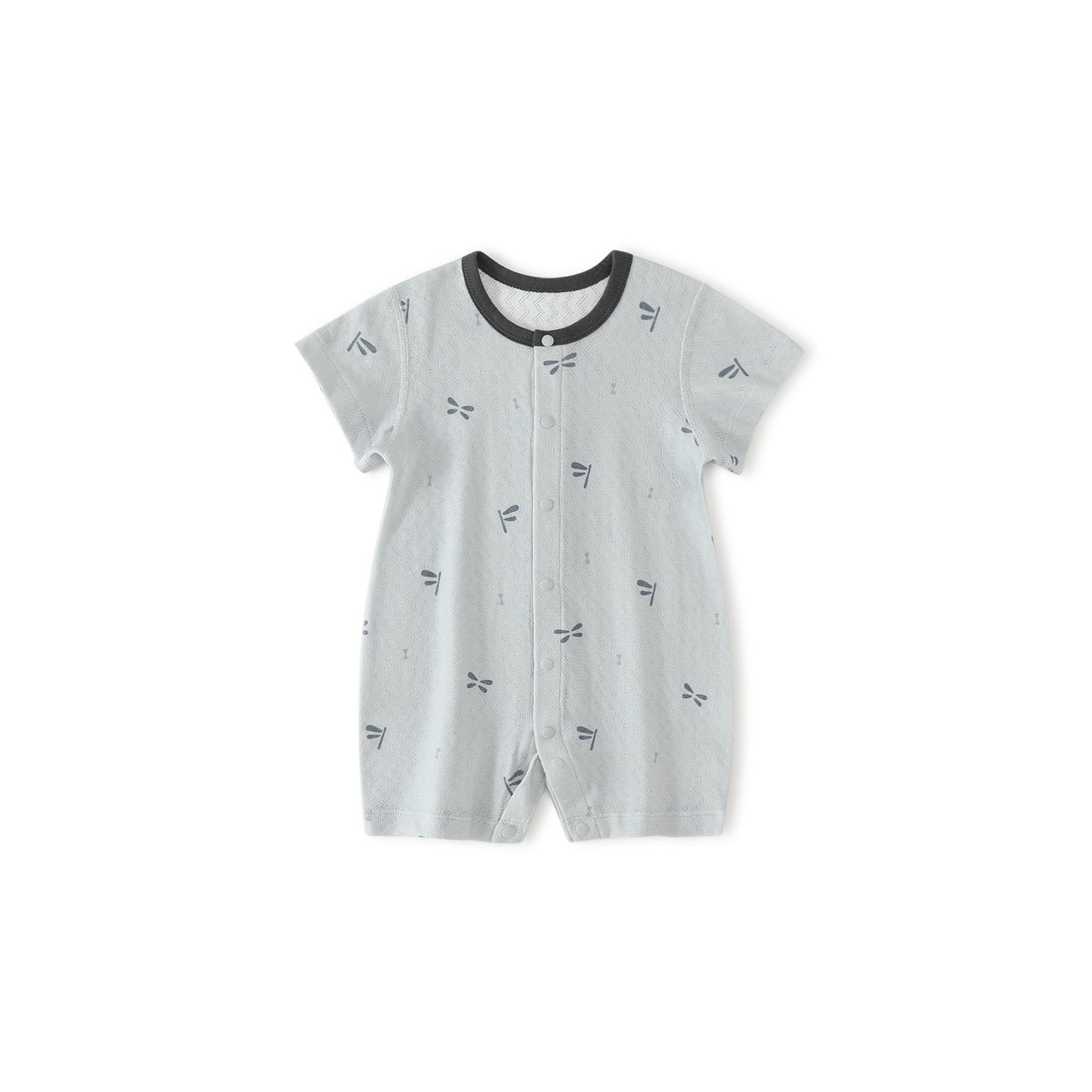 Balinova Lightweight Airy Cotton Baby Short Sleeve Onesies for 0-24 Months