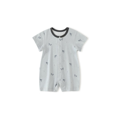 Balinova Lightweight Airy Cotton Baby Short Sleeve Onesies for 0-24 Months