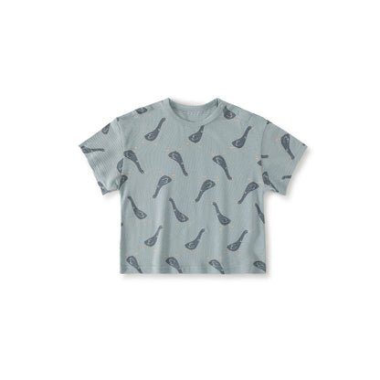Balinova Baby Tencel Modal Short Sleeve T-Shirt, Soft Breathable Printed Top for Toddlers