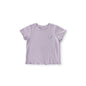 Balinova Toddler Girls Tencel Modal Short Sleeve Tops, Soft Ruffle Trim Breathable Shirts for Summer