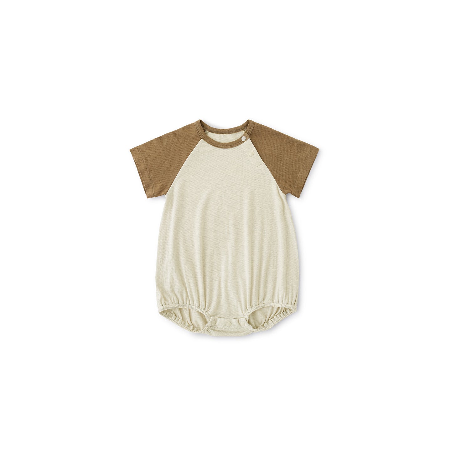 Balinova Baby Silk Blend Short Sleeve Rompers Raglan Sleeve Breathable Bodysuits for Infants