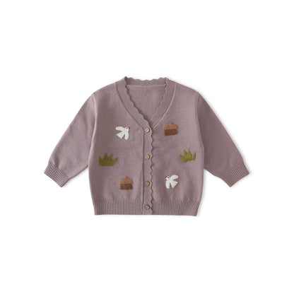 Balinova Cozy Cotton Baby Cardigan - Forest Friends Collection - Balinova