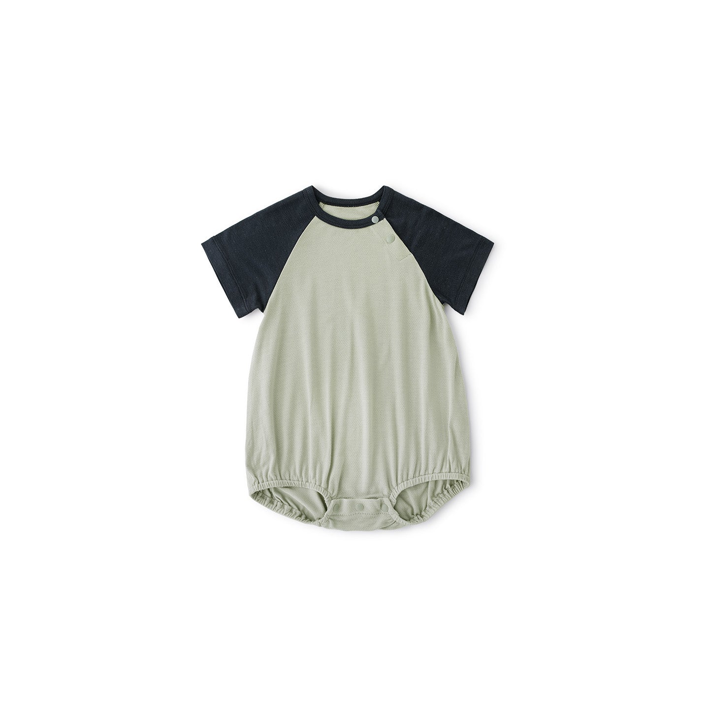 Balinova Baby Silk Blend Short Sleeve Rompers Raglan Sleeve Breathable Bodysuits for Infants