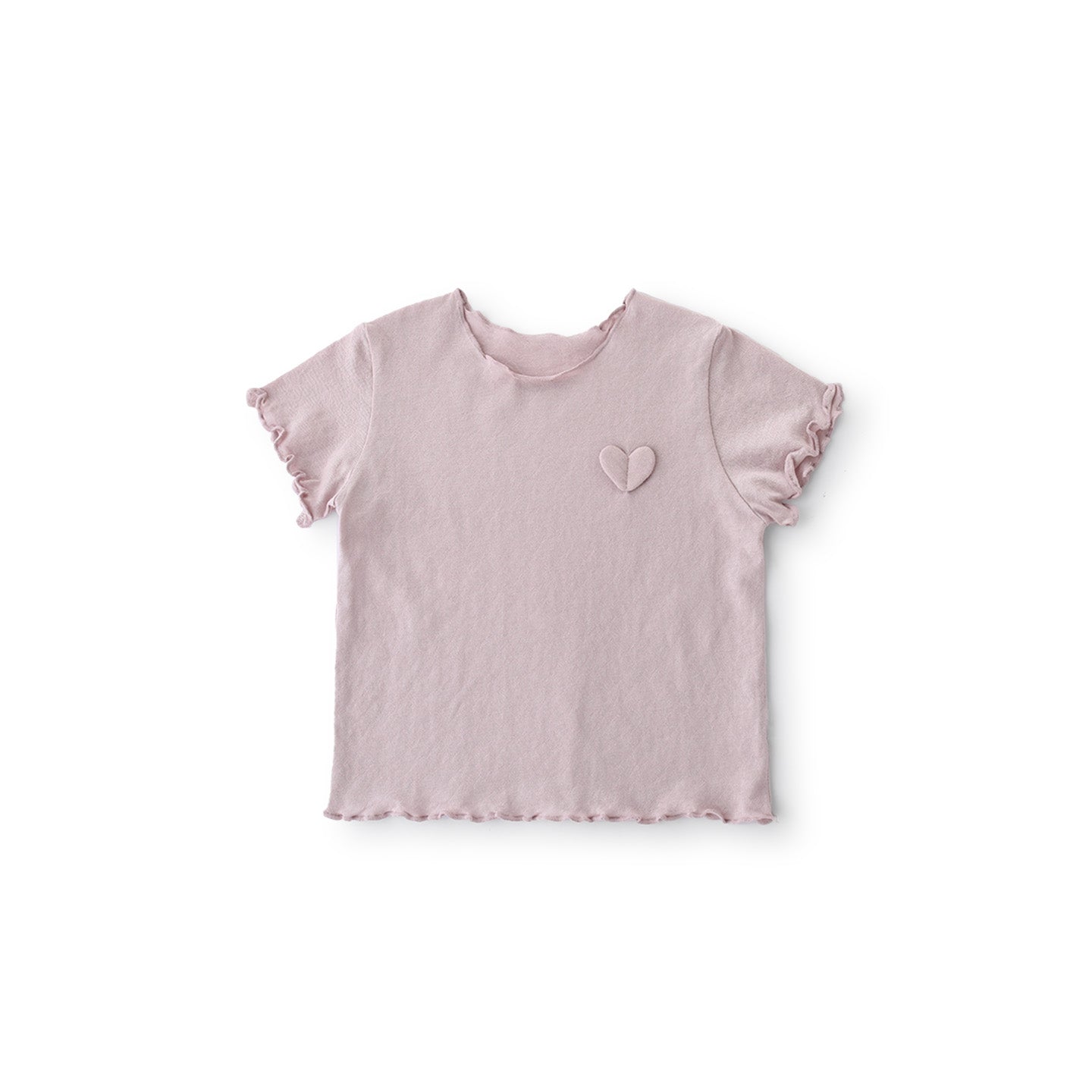 Balinova Toddler Girls Tencel Modal Short Sleeve Tops, Soft Ruffle Trim Breathable Shirts for Summer