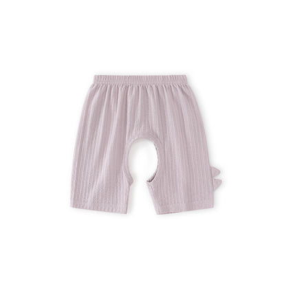 Balinova Baby Open Crotch Cotton Shorts, Breathable Casual Pants for Toddlers