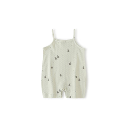Balinova Baby Breathable Cotton Sleeveless Romper, Mesh Knit Summer Bodysuit for Newborns