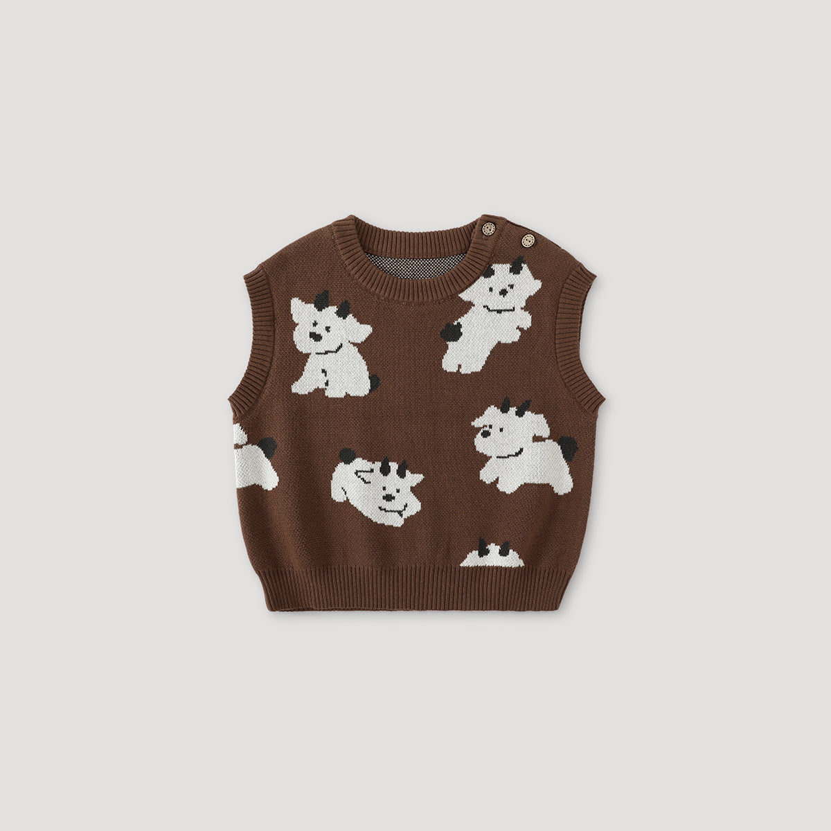Baby & Toddler Cotton Knit Vest — Warm Sleeveless Waistcoat for Kids - Balinova