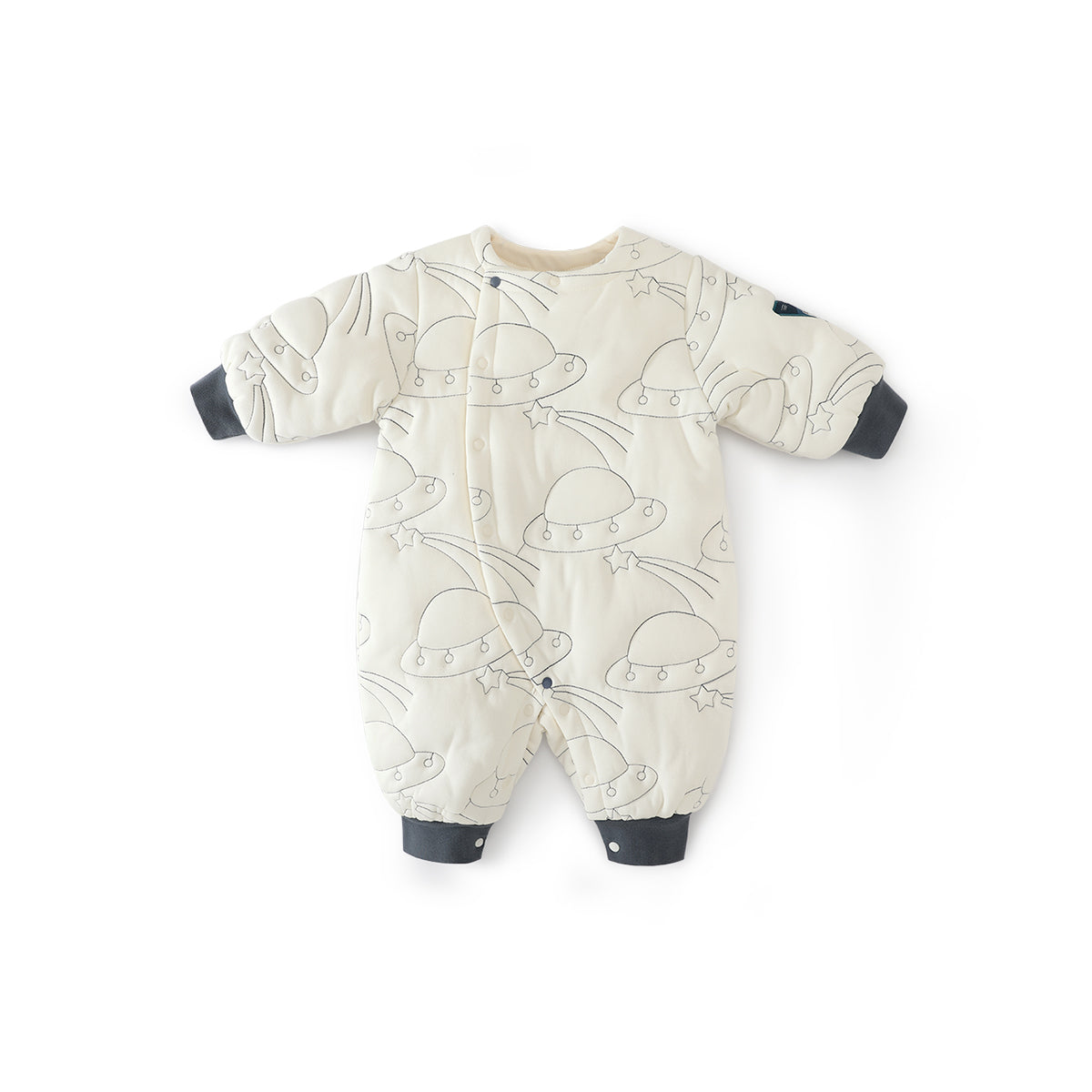 Balinova Quilted Baby Romper - Warm, Lightweight Winter Essential