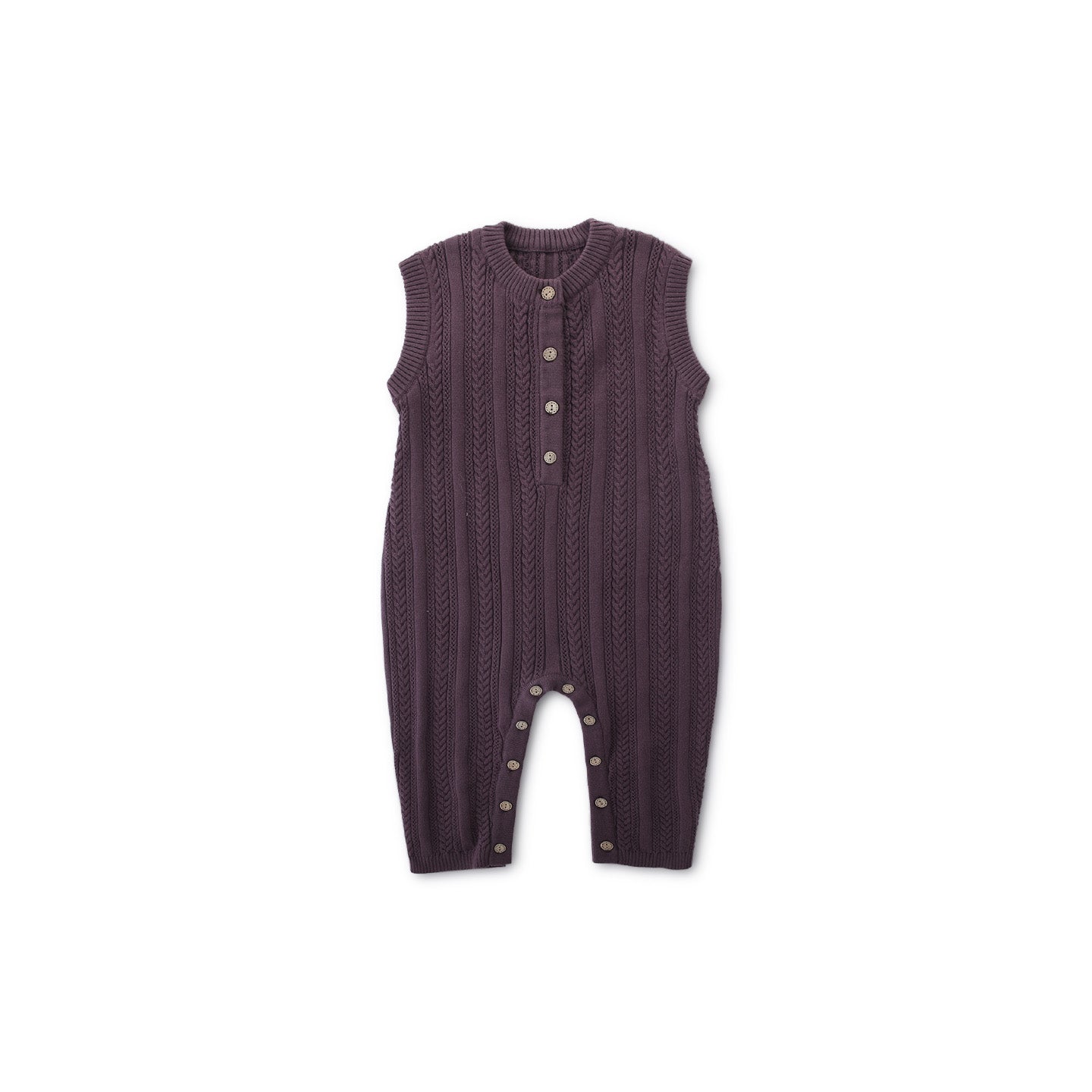 Balinova Cozy Cotton Baby Sleeveless Romper - Classic Knit Collection - Balinova