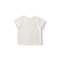 Balinova Toddler Girls Tencel Modal Short Sleeve Tops, Soft Ruffle Trim Breathable Shirts for Summer