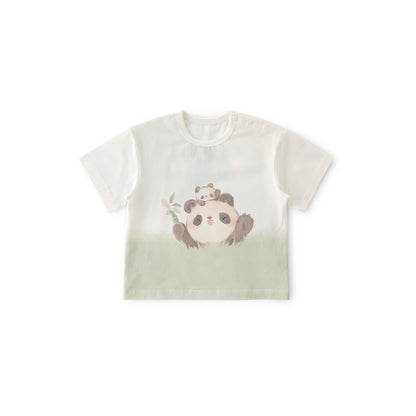 Balinova Baby Cotton Short Sleeve T-Shirt, Breathable Air Cotton Cartoon Print Tee for Toddlers